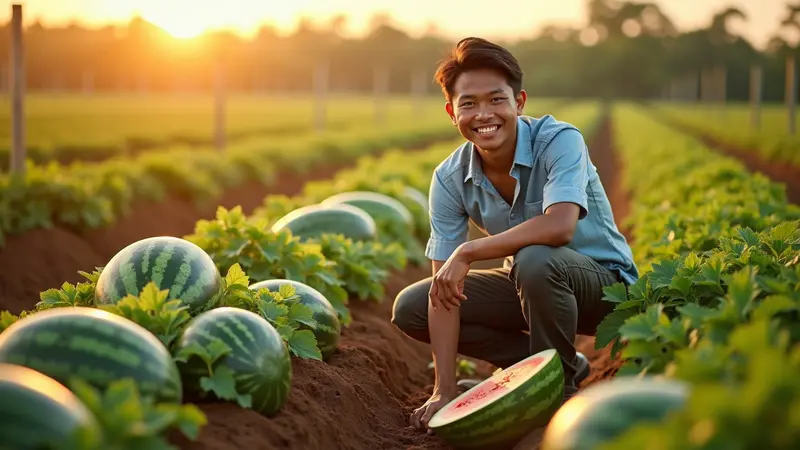 Pasar Buah Penuh Semangka, Konsumen Antusias